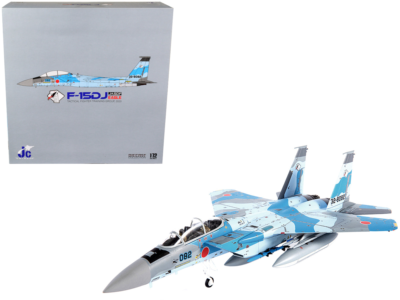 Mitsubishi F-15DJ Eagle Fighter Plane "JASDF (Japan Air Self-Defense Force) Tactical Fighter Training Group" (2020) 1/72 Diecast Model by JC Wings-DiecastModeler.com