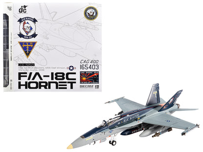 McDonnell Douglas F/A-18C Hornet Aircraft "VFA-34 Blue Blasters USS Carl Vinson Last Cruise" (2018) United States Navy 1/72 Diecast Model by JC Wings-DiecastModeler.com