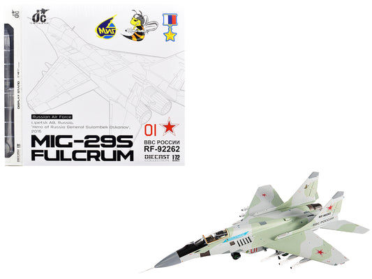 Mikoyan MiG-29S Fulcrum-C Fighter Aircraft "Hero of Russia General Sulambek Oskanov Lipetsk AB Russia" (2018) Russian Air Force 1/72 Diecast Model by JC Wings-DiecastModeler.com