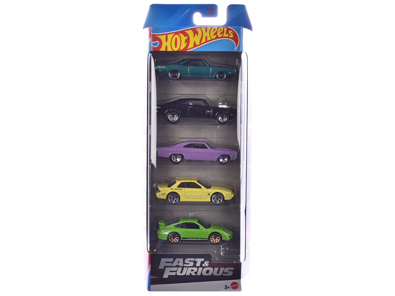 "Fast & Furious" 5 piece Set die Diecast Model Cars by Hot Wheels-DiecastModeler.com