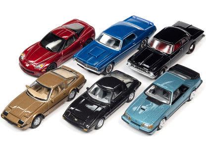 "Classic Gold Collection" 2022 Set A of 6 Cars Release 2 1/64 Diecast Model Cars by Johnny Lightning-DiecastModeler.com