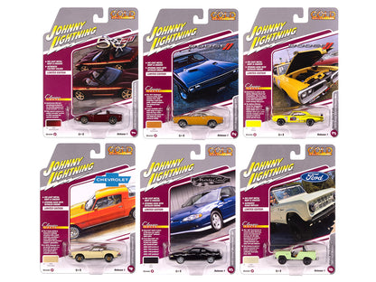 "Classic Gold Collection" 2025 Release 1 Set B of 6 Cars 1/64 Diecast Model Cars by Johnny Lightning-DiecastModeler.com