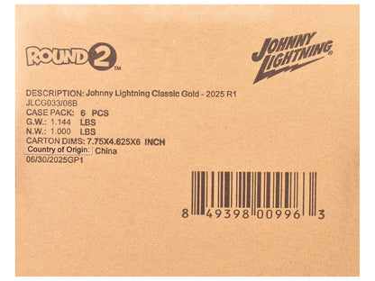 "Classic Gold Collection" 2025 Release 1 Set B of 6 Cars 1/64 Diecast Model Cars by Johnny Lightning