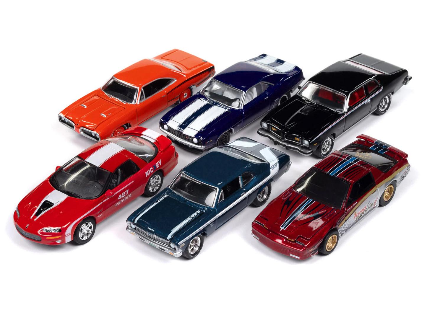 "Muscle Cars USA" 2025 Release 1 Set A of 6 pieces 1/64 Diecast Model Cars by Johnny Lightning
