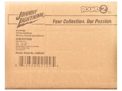 "Military" Set B of 6 pieces 2025 Release 1 Limited Edition Diecast Models by Johnny Lightning