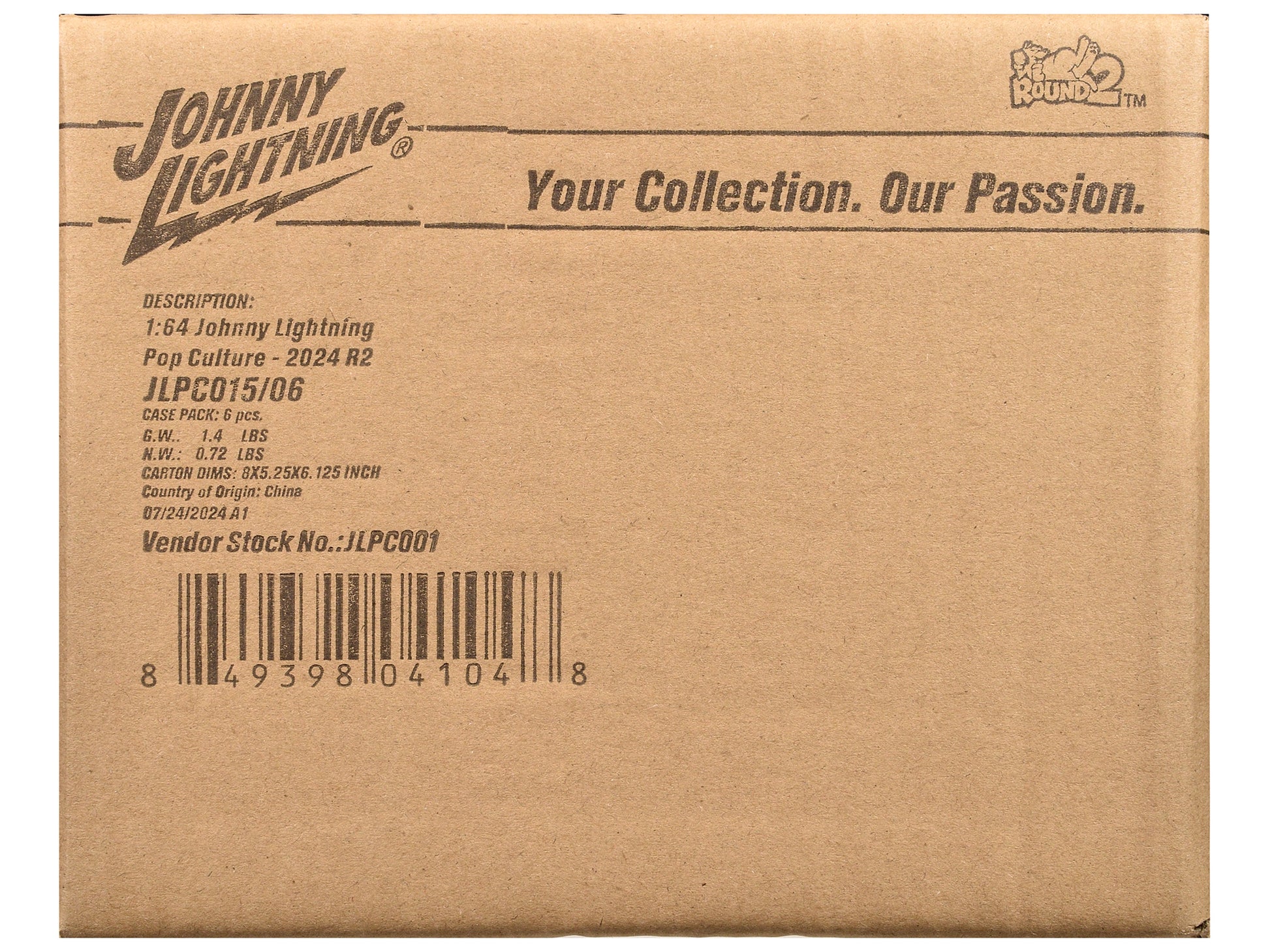 Pop Culture 2024 Set of 6 Cars Release 2 1/64 Diecast Model Cars by Johnny Lightning-DiecastModeler.com