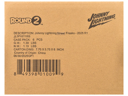 "Street Freaks" 2025 Release 1 Set B of 6 Cars 1/64 Diecast Model Cars by Johnny Lightning-DiecastModeler.com