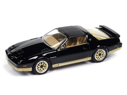 1986 Pontiac Firebird T/A Black with Champagne Gold Accents "Muscle Cars USA" Series 1/64 Diecast Model Car by Johnny Lightning-DiecastModeler.com