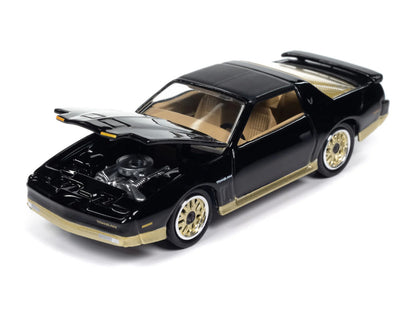 1986 Pontiac Firebird T/A Black with Champagne Gold Accents "Muscle Cars USA" Series 1/64 Diecast Model Car by Johnny Lightning-DiecastModeler.com