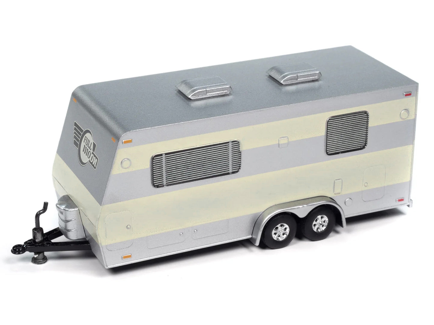1953 Buick Super Cream with Travel Trailer Limited Edition "Tow & Go" Series 1/64 Diecast Model Car by Johnny Lightning-DiecastModeler.com