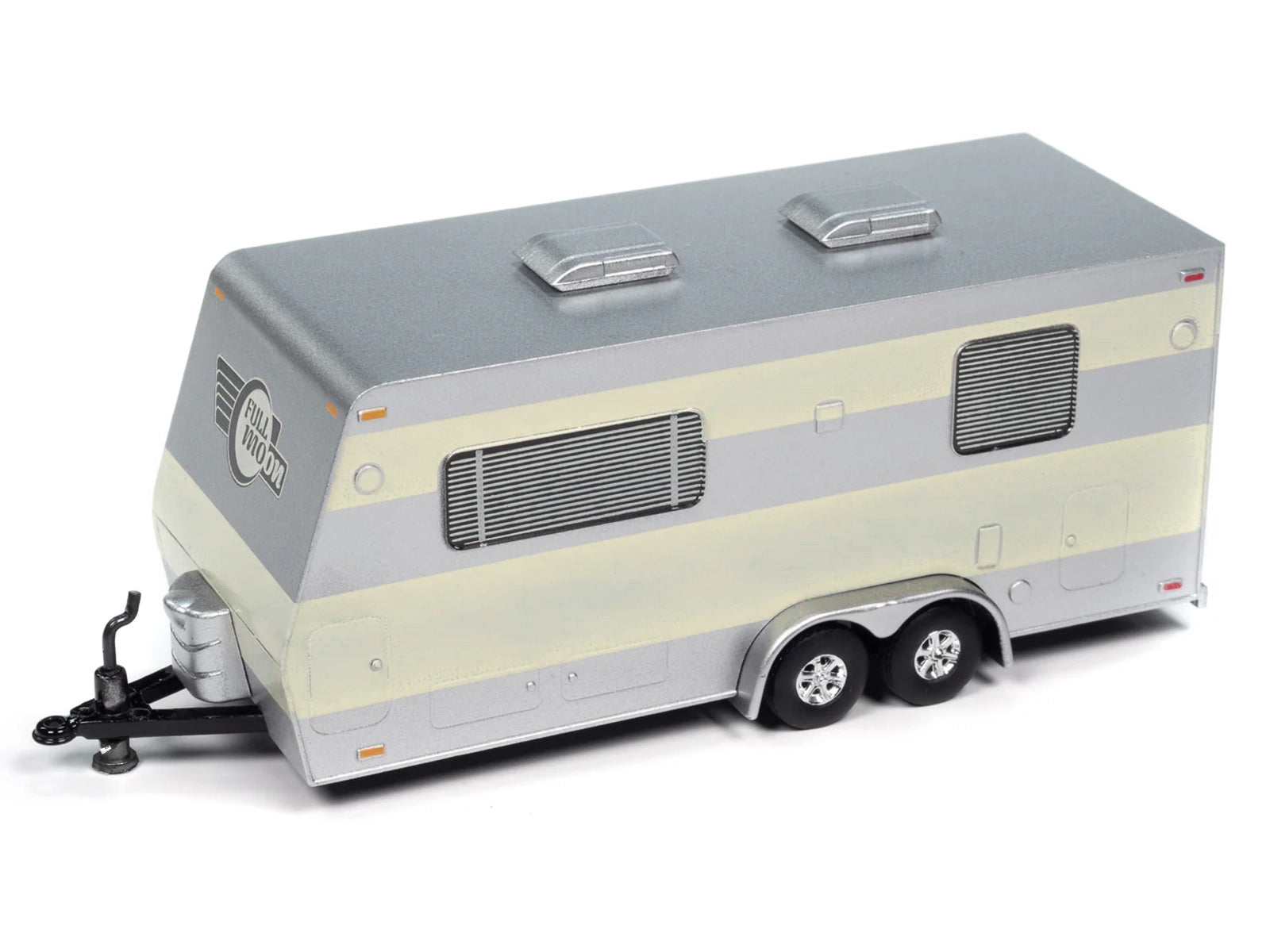 1953 Buick Super Cream with Travel Trailer Limited Edition "Tow & Go" Series 1/64 Diecast Model Car by Johnny Lightning-DiecastModeler.com