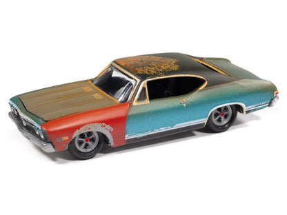 1968 Chevrolet Chevelle SS 396 Tripoli Turquoise (Weathered) "Project in Progress" Series 1/64 Diecast Model Car by Johnny Lightning