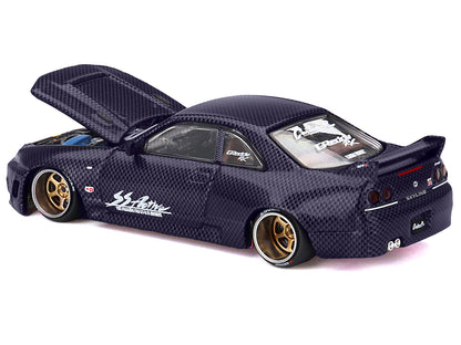 Nissan Skyline GT-R (R33) "Active Carbon R V2" RHD (Right Hand Drive) Purple Carbon (Designed by Jun Imai) "Kaido House" Special 1/64 Diecast Model Car by Mini GT