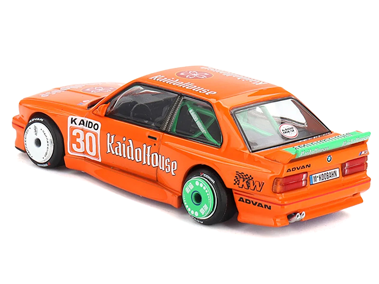 BMW M3 "KaidoHaus V1" #30 Orange (Designed by Jun Imai) "Kaido House" Special 1/64 Diecast Model Car by Mini GT-DiecastModeler.com