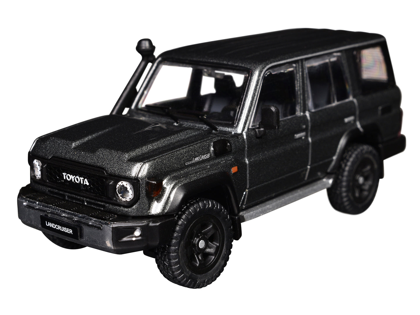 Toyota Land Cruiser (J76) Gray Metallic 1/64 Diecast Model Car by GCD