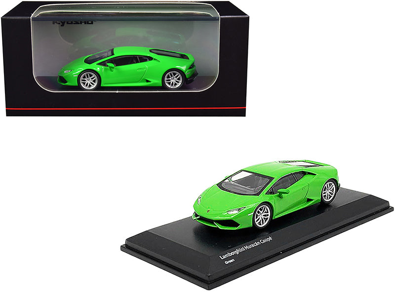 Lamborghini Huracan Coupe Bright Green 1/64 Diecast Model Car by Kyosho-DiecastModeler.com