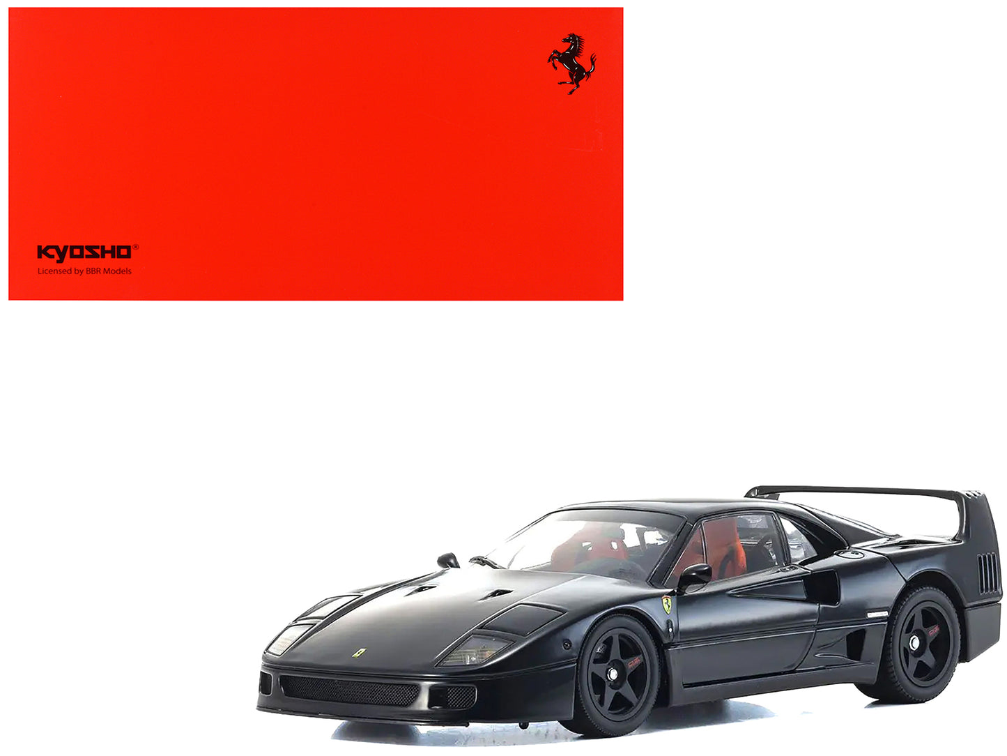 Ferrari F40 Black 1/18 Diecast Model Car by Kyosho-DiecastModeler.com