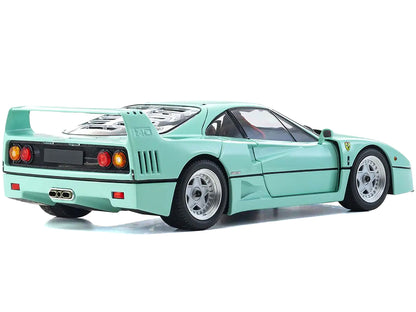 Ferrari F40 Mint Green 1/18 Diecast Model Car by Kyosho-DiecastModeler.com