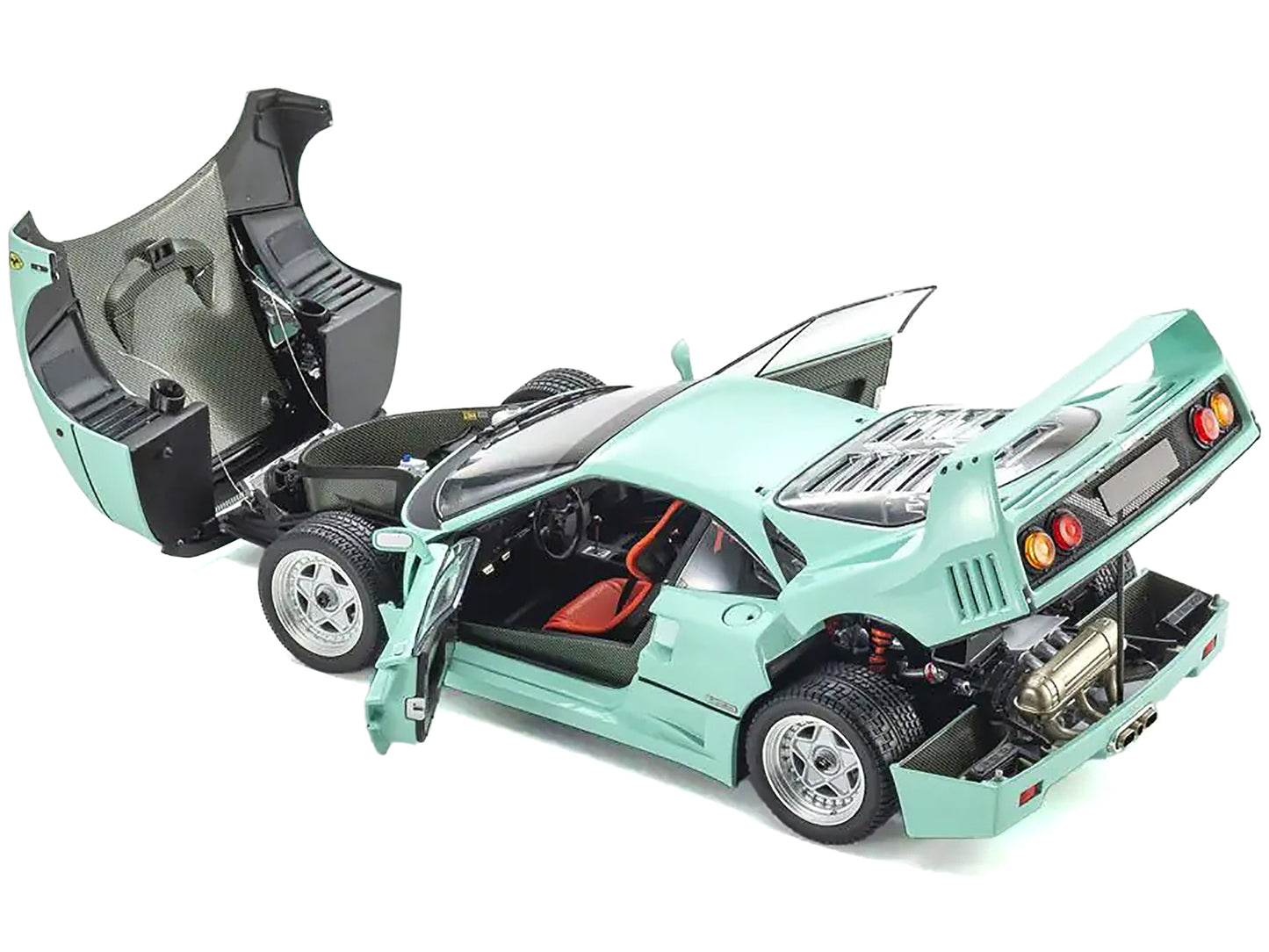 Ferrari F40 Mint Green 1/18 Diecast Model Car by Kyosho-DiecastModeler.com