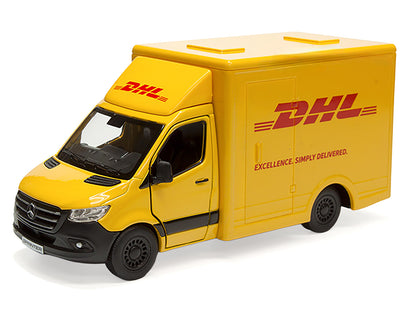 Mercedes-Benz Sprinter Van "DHL" Yellow 1/48 Diecast Model Car by Kinsmart-DiecastModeler.com