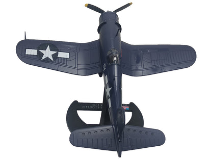 Vought F4U-1D Corsair Fighter Aircraft "Robert Wade VMF-323 Death Rattlers Yontan Airfield Okinawa" (1945) United States Marine Corps "Planes of World War II" Series 1/72 Diecast Model Airplane by Luppa