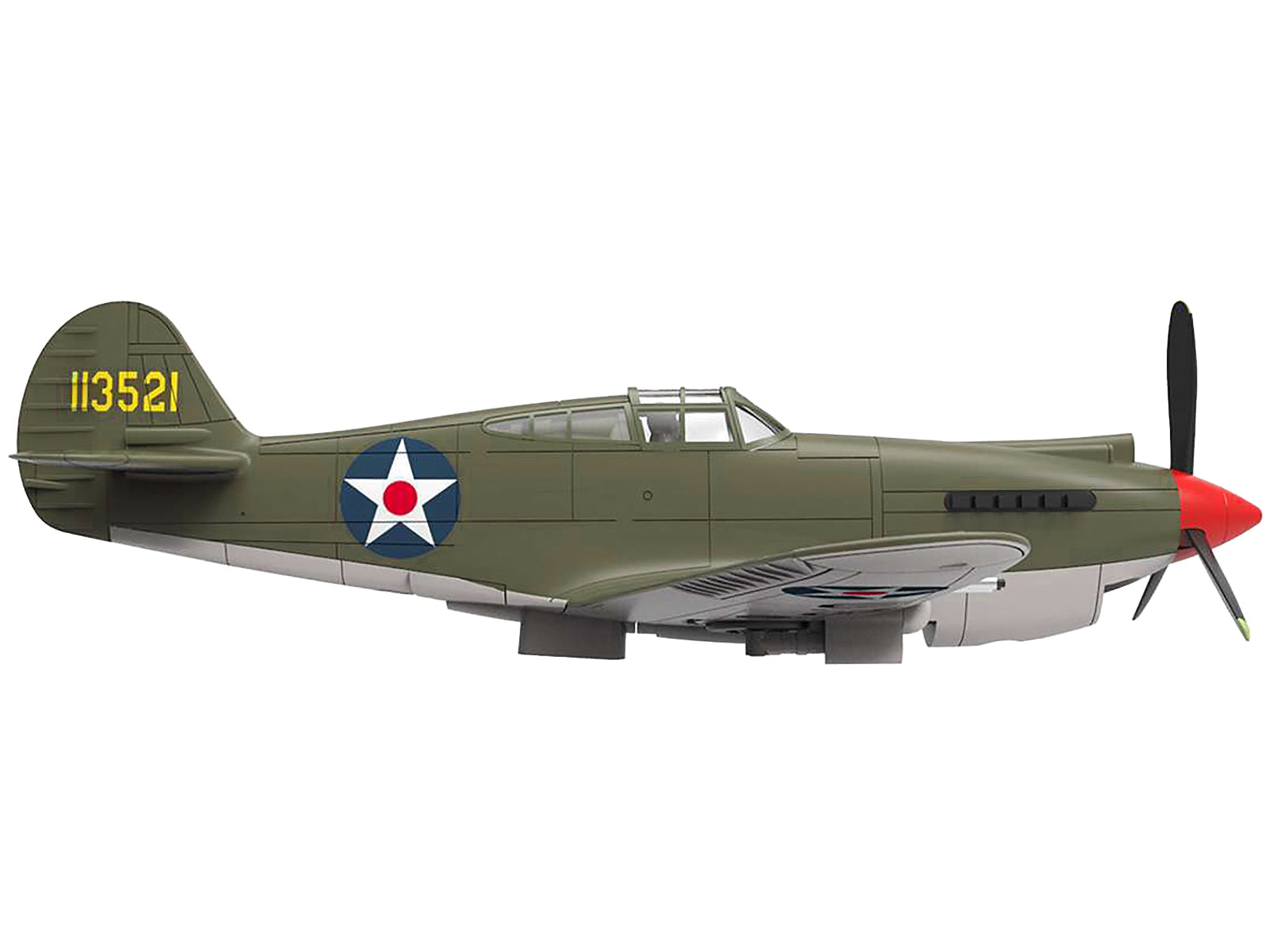 Curtiss P-40B Warhawk Aircraft "Hawaii" (1945) United States Army Air Forces "Planes of World War II" Series 1/72 Diecast Model Airplane by Luppa-DiecastModeler.com