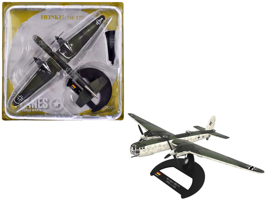 Heinkel He 177 Bomber Aircraft "II./KG 40 Bordeaux France" (1942) German Luftwaffe 1/144 Diecast Model Airplane by Luppa-DiecastModeler.com