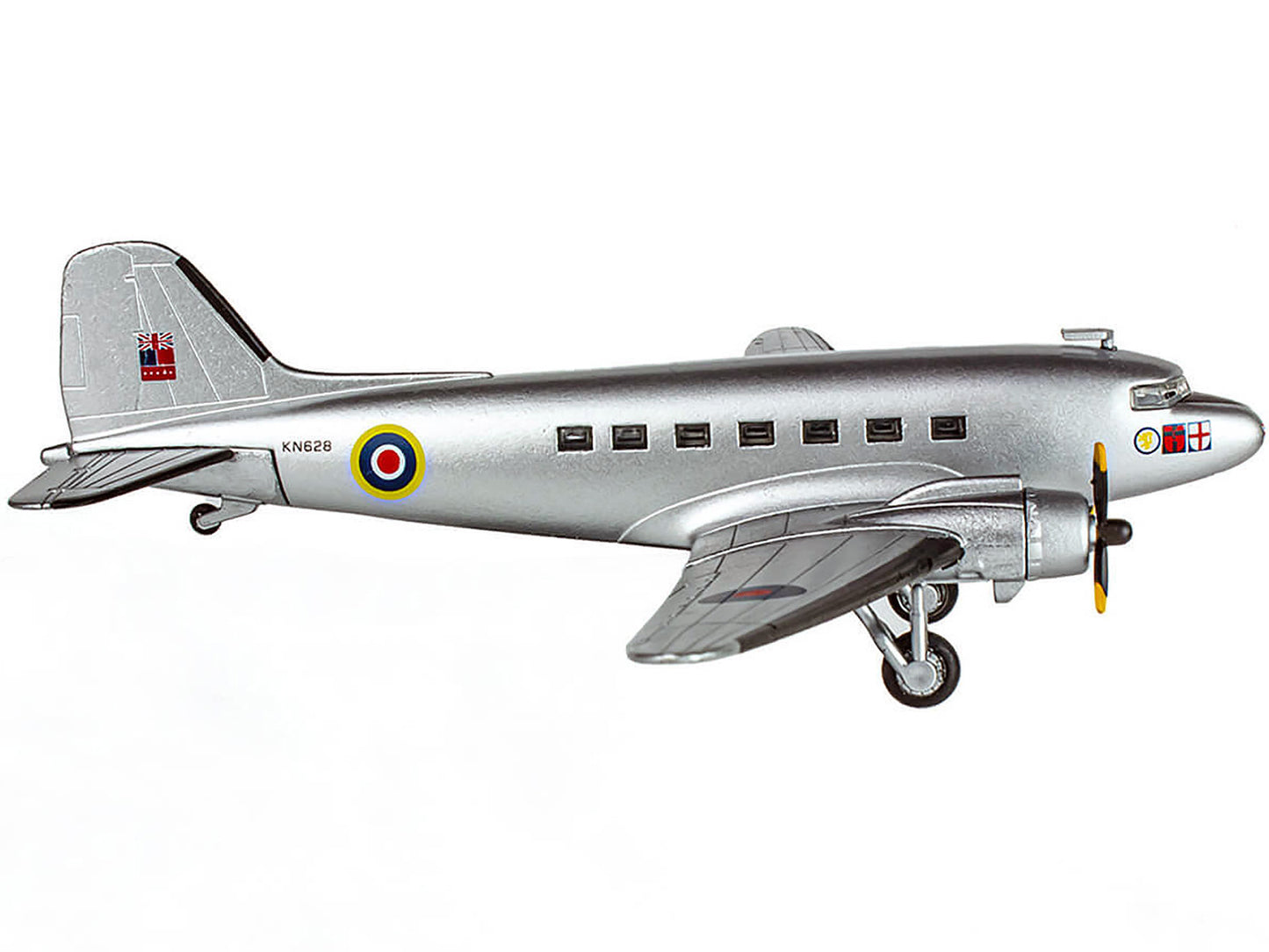 Douglas C-47 Dakota Transport Aircraft "Field Marshal Montgomery No. 24 Squadron" Royal Air Force (1945) "Planes of World War II" Series 1/144 Diecast Model Airplane by Luppa-DiecastModeler.com