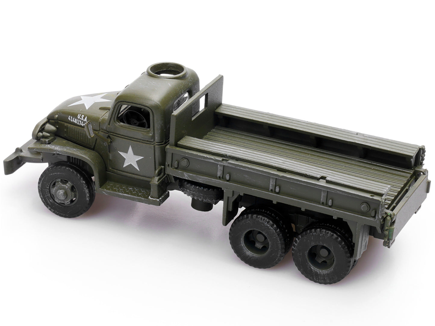 GMC CCKW 353 Truck With Mounted Gun Olive Drab "4148174-S" US Army World War II 1/72 Diecast Model by Legion-DiecastModeler.com