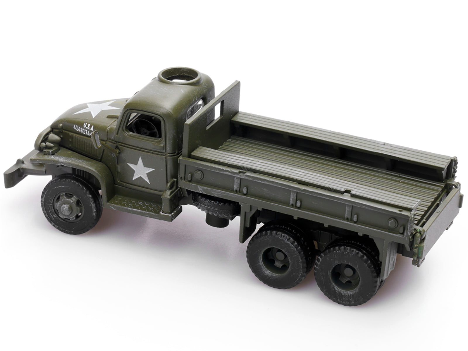 GMC CCKW 353 Truck With Mounted Gun Olive Drab "4148174-S" US Army World War II 1/72 Diecast Model by Legion-DiecastModeler.com