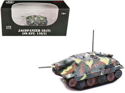 Jagdpanzer 38(T) SD.Kfz. 138/2 Hetzer Tank Destroyer Camouflage "German Army World War II" 1/72 Diecast Model by Legion-DiecastModeler.com