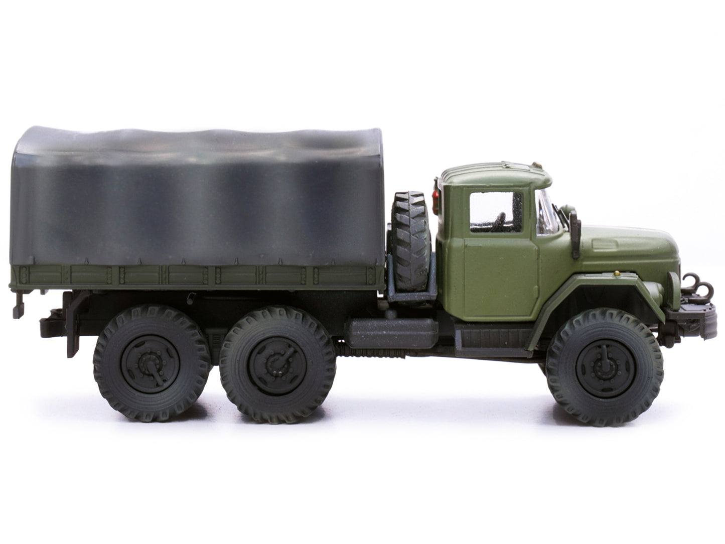 ZIL 131 Cargo Truck Green with White Stripes "Ukrainian Ground Forces" 1/72 Diecast Model by Legion-DiecastModeler.com