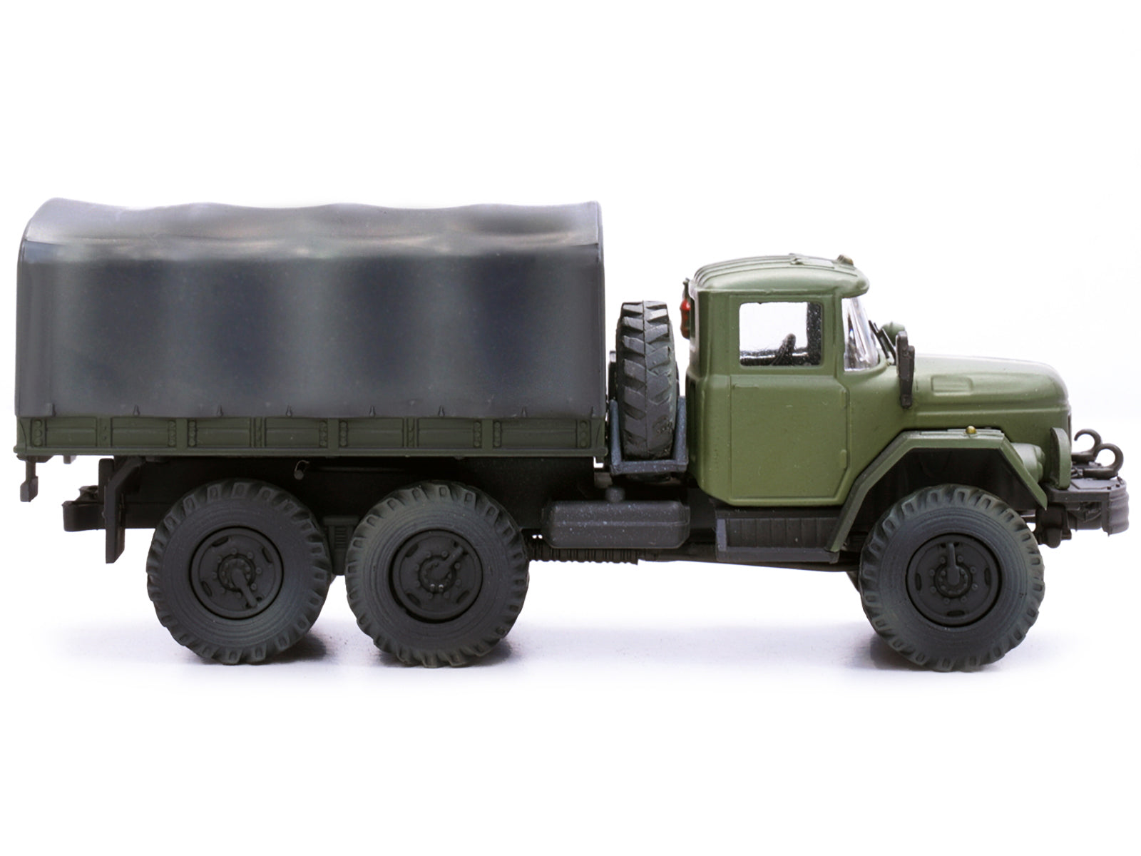 ZIL 131 Cargo Truck Green with White Stripes "Ukrainian Ground Forces" 1/72 Diecast Model by Legion-DiecastModeler.com