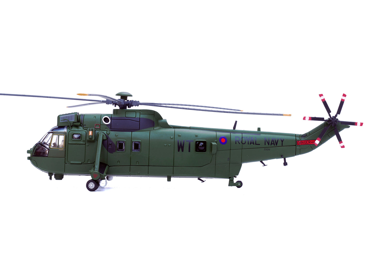 Westland Sea King HC.4 Helicopter "Green Livery 848 Naval Air Squadron Commando Helicopter Force Royal Naval Air Station Yeovilton Somerset" (2009) British Royal Navy 1/72 Diecast Model by Legion-DiecastModeler.com