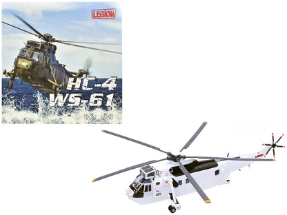 Westland Sea King HC.4 Helicopter "White Livery 845 Naval Air Squadron United Nations Protection Force Bosnia/Croatia" (1995) British Royal Navy 1/72 Diecast Model by Legion-DiecastModeler.com