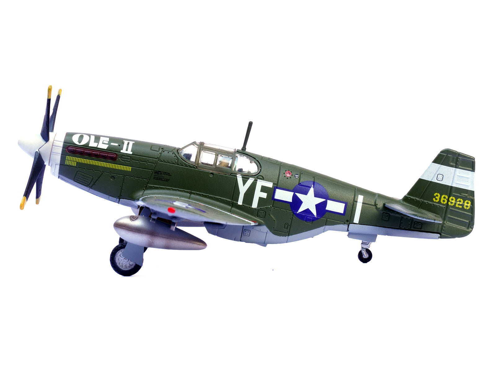 North American P-51B Mustang Aircraft "Ole-II 358th Fighter Squadron 355th Fighter Group Steeple Morden Strafers" (1944) United States Army Air Forces 1/72 Diecast Model Airplane by Legion-DiecastModeler.com