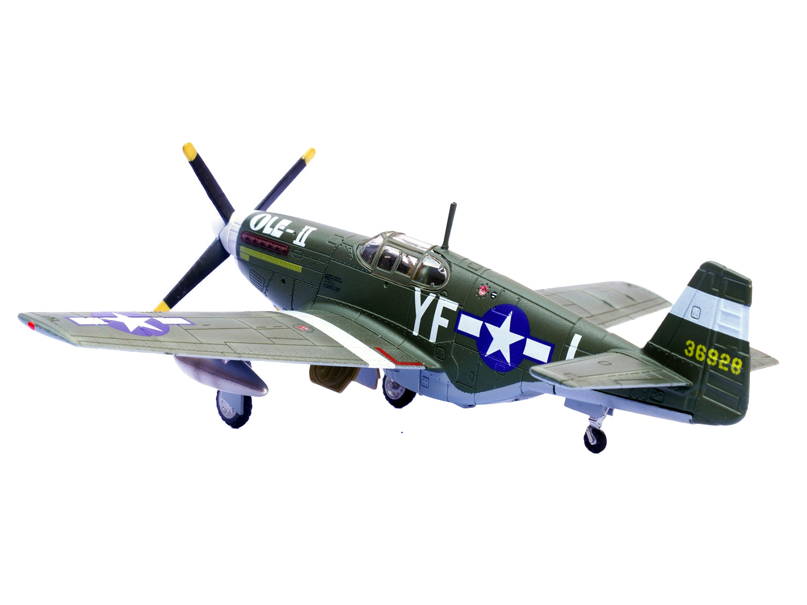 North American P-51B Mustang Aircraft "Ole-II 358th Fighter Squadron 355th Fighter Group Steeple Morden Strafers" (1944) United States Army Air Forces 1/72 Diecast Model Airplane by Legion-DiecastModeler.com