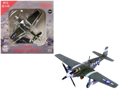 North American P-51B Mustang Aircraft "Ole-II 358th Fighter Squadron 355th Fighter Group Steeple Morden Strafers" (1944) United States Army Air Forces 1/72 Diecast Model Airplane by Legion-DiecastModeler.com