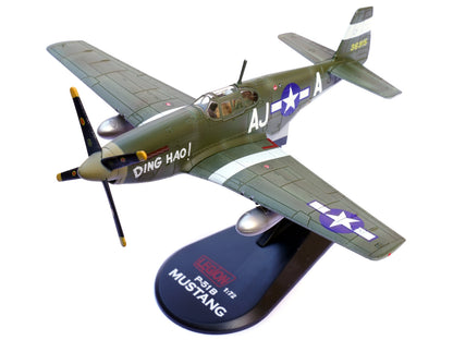 North American P-51B Mustang Aircraft "Ding Hao! 356th Fighter Squadron 354th Fighter Group" (1944) United States Army Air Forces 1/72 Diecast Model Airplane by Legion-DiecastModeler.com