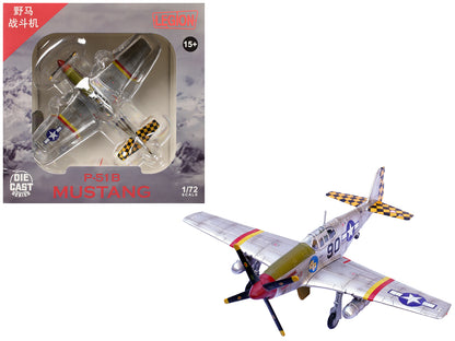 North American P-51B Mustang Aircraft "Sweet Clara II 319th Fighter Squadron 325th Fighter Group" (1944) United States Army Air Forces 1/72 Diecast Model Airplane by Legion-DiecastModeler.com