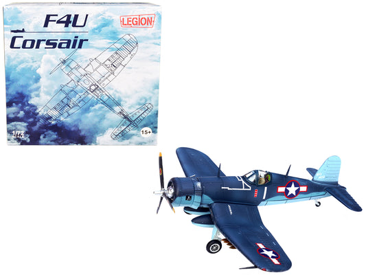 Vought F4U-1A Corsair Fighter Plane "Big Hog" VF-17 "Jolly Rogers" Captain Tommy Blackburn US Navy (1943) 1/72 Diecast Airplane Model by Legion-DiecastModeler.com