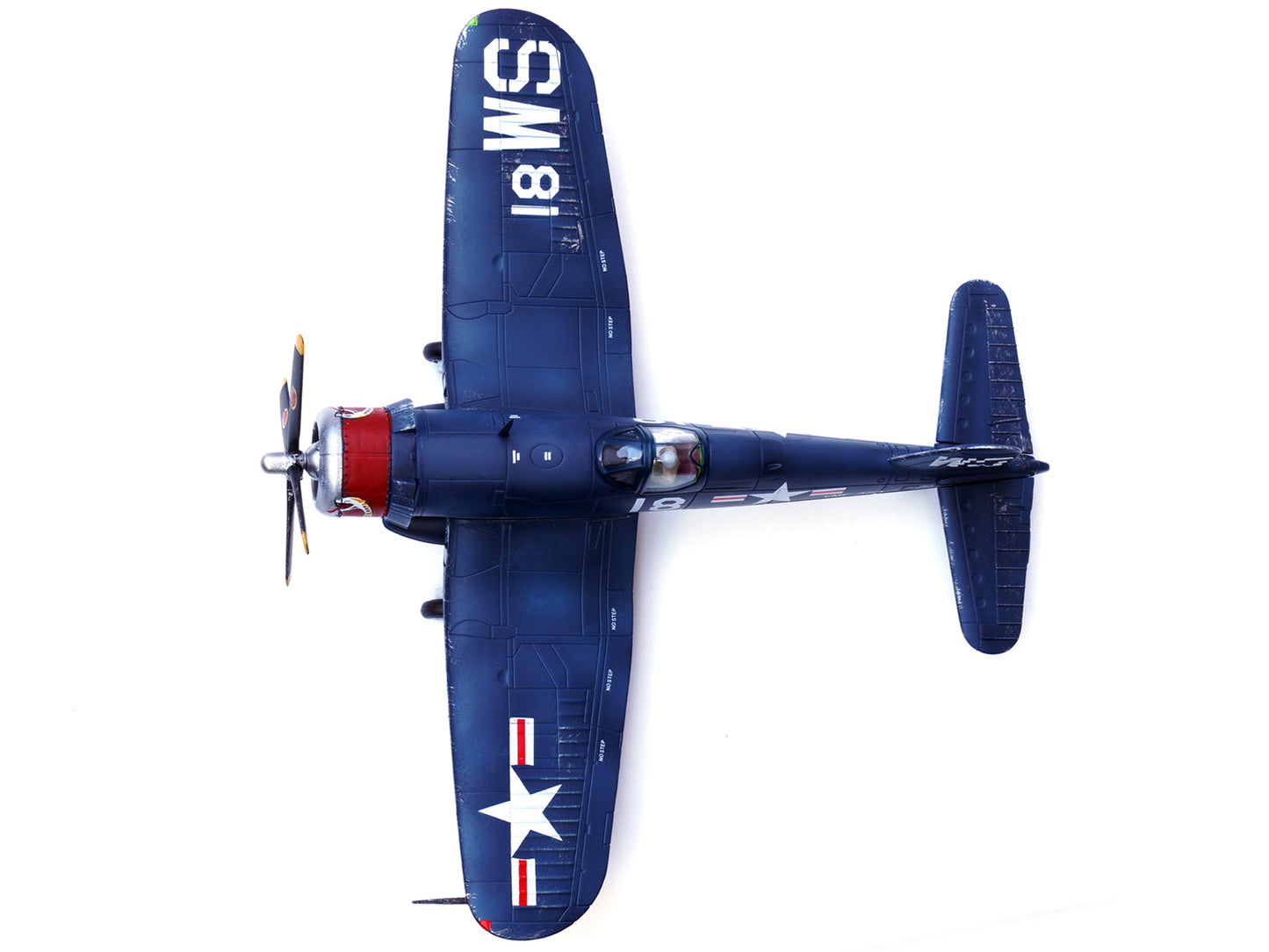 Vought F4U-4 Corsair Fighter Plane Marine Fighter Squadron 323 (VMF-323) "Death Rattlers" USS Sicily (CVE-118) (1951) 1/72 Diecast Airplane Model by Legion