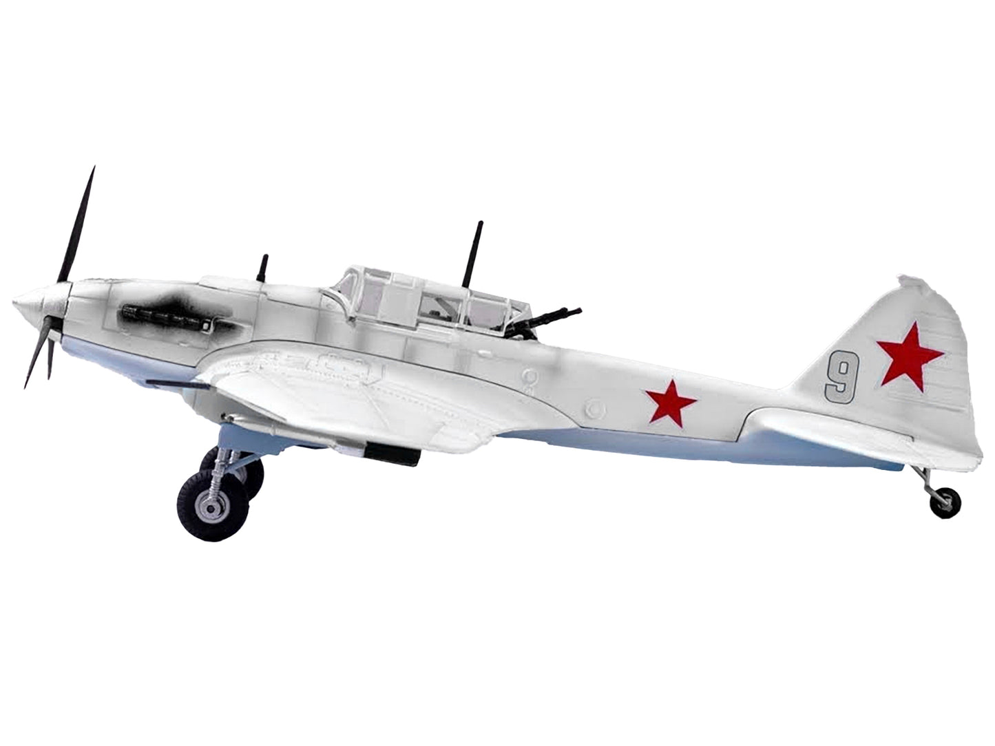 Ilyushin IL-2 Shturmovik Aircraft White "3rd Squadron 505th Air Assault Regiment 226th Air Assault Division Battle of Stalingrad" (1942) Soviet Air Force 1/72 Diecast Model Airplane by Legion-DiecastModeler.com