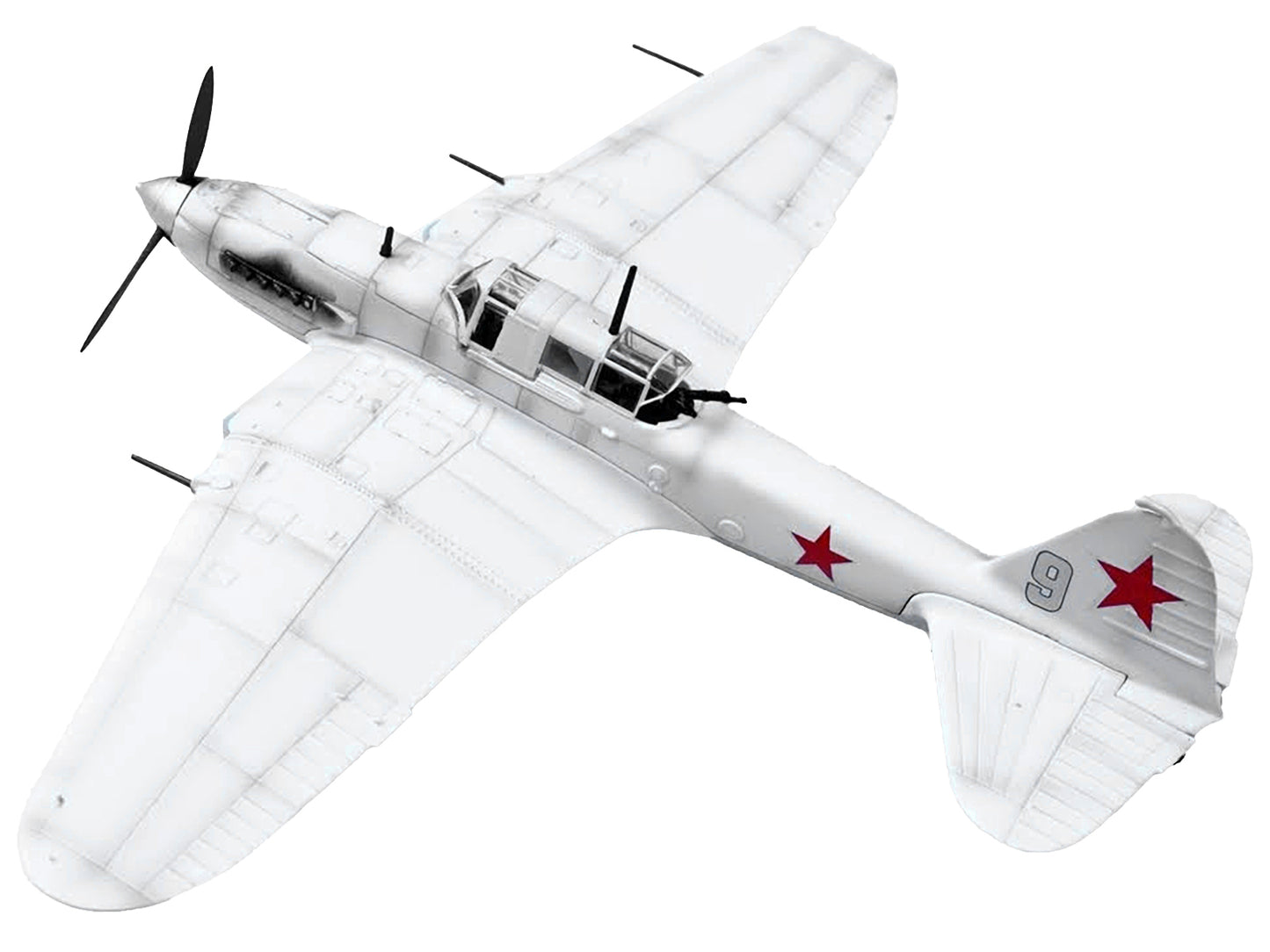Ilyushin IL-2 Shturmovik Aircraft White "3rd Squadron 505th Air Assault Regiment 226th Air Assault Division Battle of Stalingrad" (1942) Soviet Air Force 1/72 Diecast Model Airplane by Legion-DiecastModeler.com