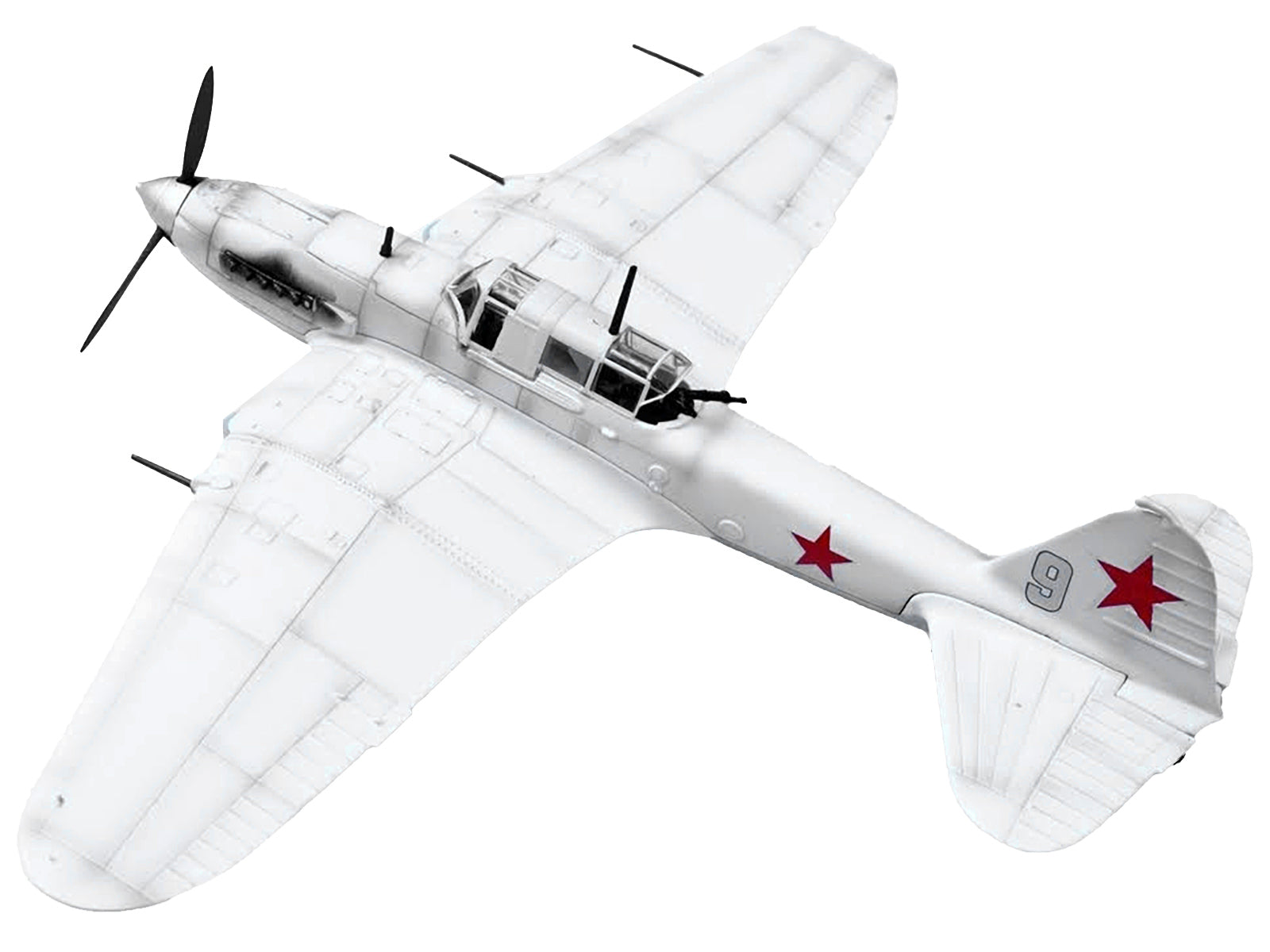 Ilyushin IL-2 Shturmovik Aircraft White "3rd Squadron 505th Air Assault Regiment 226th Air Assault Division Battle of Stalingrad" (1942) Soviet Air Force 1/72 Diecast Model Airplane by Legion-DiecastModeler.com