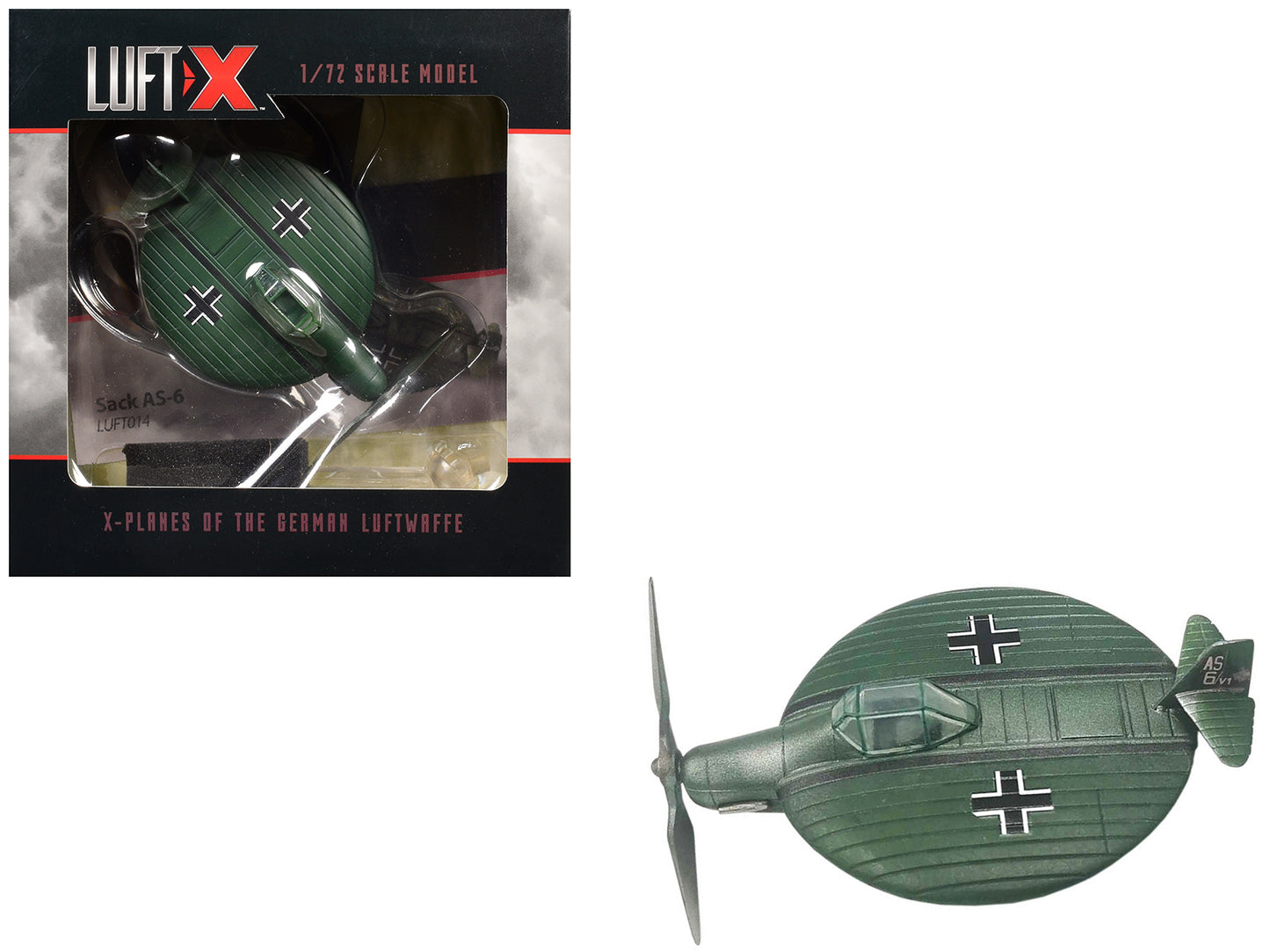 Sack AS-6 Aircraft Prototype "German Luftwaffe" 1/72 Model by Luft-X-DiecastModeler.com