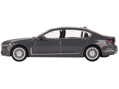 BMW 750Li xDrive Bernina Gray Amber Effect with Sunroof Limited Edition to 2400 pieces Worldwide 1/64 Diecast Model Car by Mini GT-DiecastModeler.com