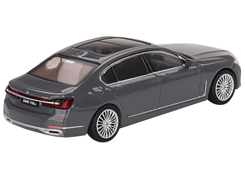 BMW 750Li xDrive Bernina Gray Amber Effect with Sunroof Limited Edition to 2400 pieces Worldwide 1/64 Diecast Model Car by Mini GT-DiecastModeler.com
