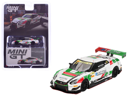 Nissan GT-R NISMO GT3 #23 Tsugio Matsuda "KCMG" "FIA GT World Cup Macau" (2018) Limited Edition 1/64 Diecast Model Car by Mini GT