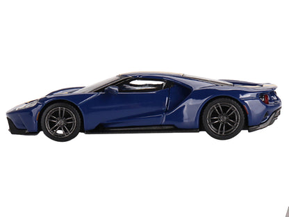 Ford GT Sunoco Blue with Yellow Stripes Limited Edition to 3600 pieces Worldwide 1/64 Diecast Model Car by Mini GT-DiecastModeler.com
